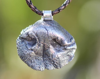 Pet Nose Impression In Fine Silver