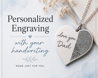 Handwriting Laser Engravings / Personalized Engraving / Custom Engraving