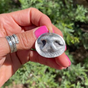 Pet Nose Impression In Fine Silver small image 10