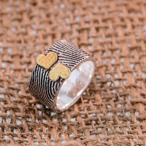 Personalized  Fingerprint Fine Silver band