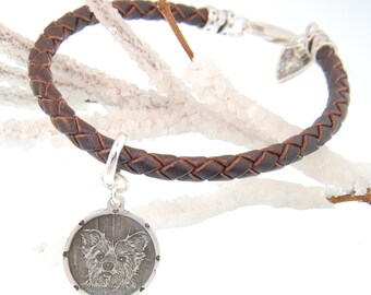 Pet Engraved Photo Charm Bracelet