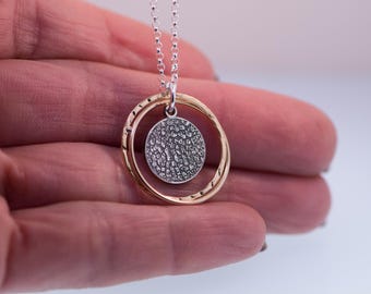 Tiny Dog Nose Print In Halo Pendant • Dainty Nose Charm • Loved Pets Nose Jewelry • Memorial Gifts • Mother's Gift •
