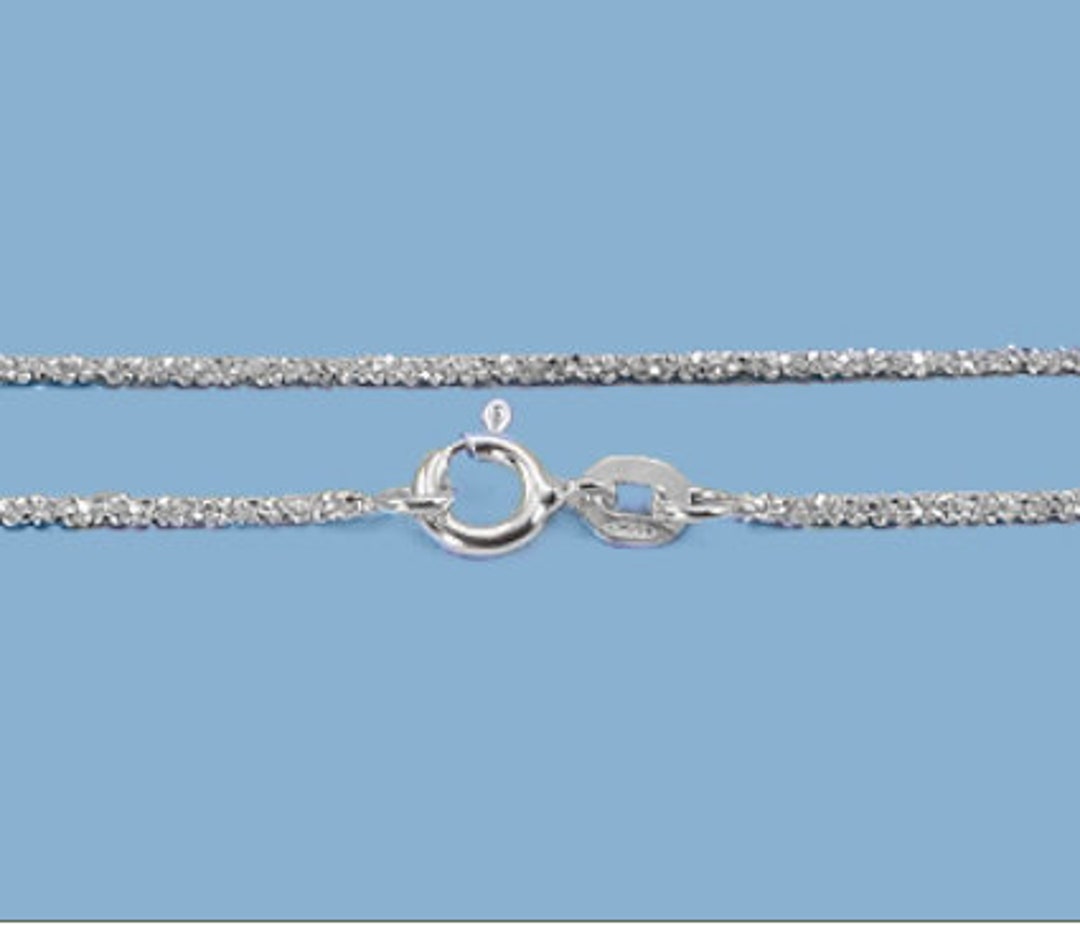 Sterling Silver Chain Dia Cut Rope 1.4mm - Etsy