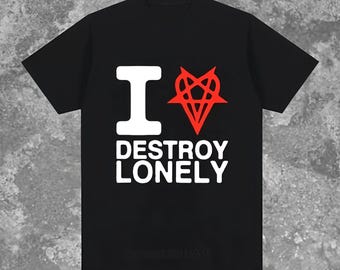 destroy lonely love lasts forever ゲームシャツ DESTROY LONELY