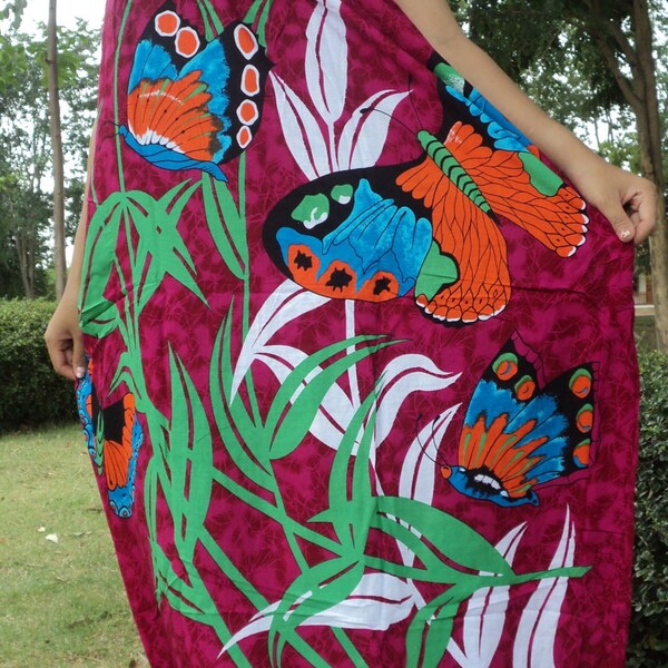 Deep Pink  kaftan and  Butterfly    No. CD