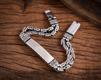 Vintage Sterling Silver ID Bracelet - Etsy