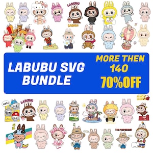 150 Labubu Designs Svg, Labubu Png, Labubuu Sublimation, T Shirt Design, Monster Characters, Svg , Instant Download