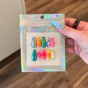 Summer Multicolor Press On Nails