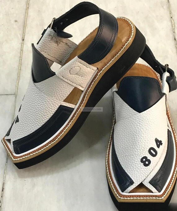 Handmade Peshawari Chappal: Genuine Leather Kaptaan Sandal 