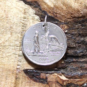Yosemite National Park Coin Pendant - United States - California Quarter 2005 P1111