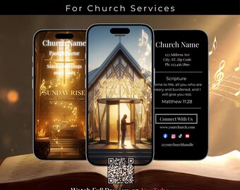 Animated Musical Church Invitation | Story‑Driven Worship Video | Editable Church Info | Canva Template + Music
