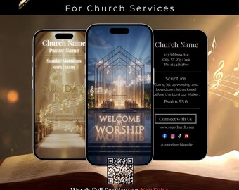 Animated Musical Church Invitation | Story‑Driven Worship Video | Editable Church Info | Canva Template + Music