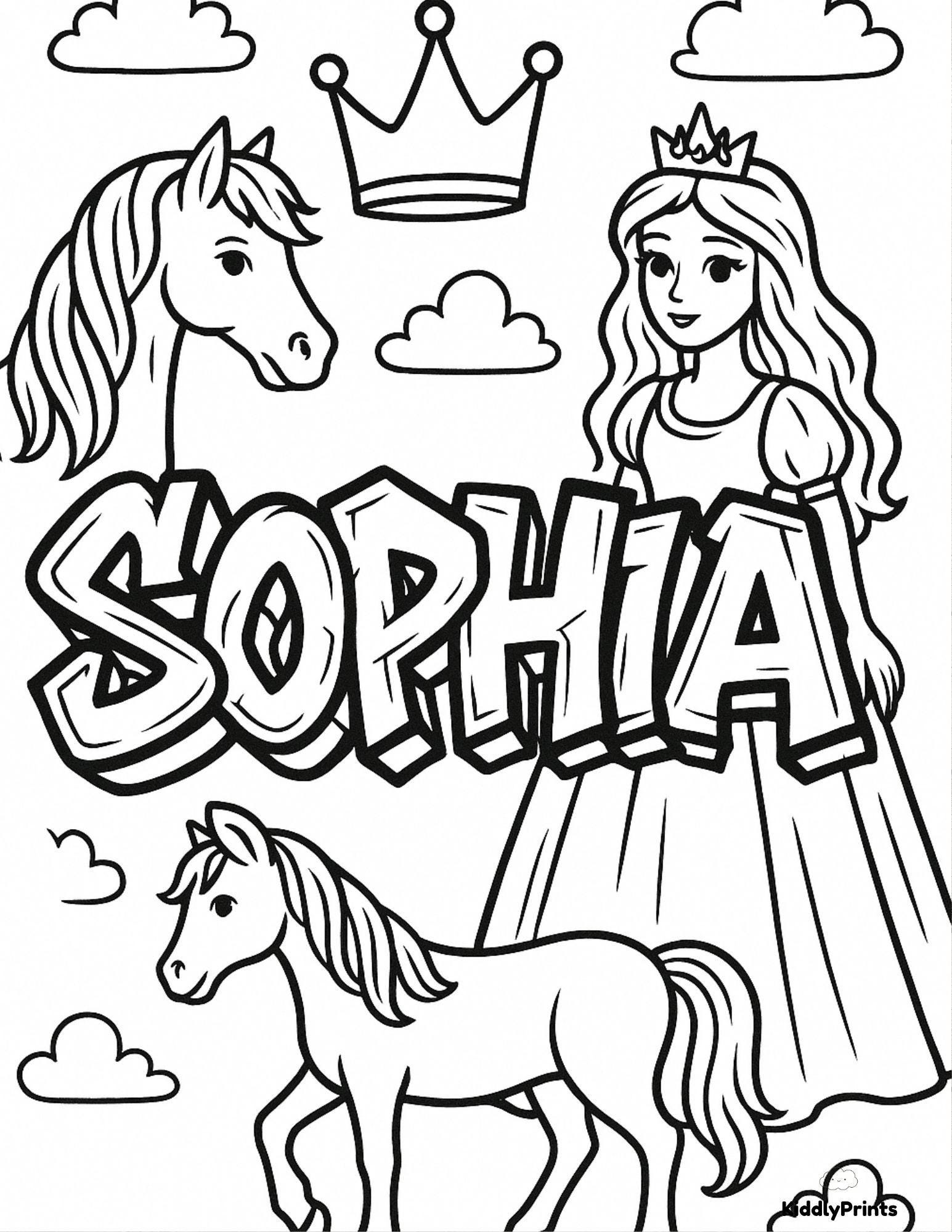 Personalized Name Coloring Page: Custom Kids Activity - Etsy