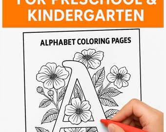 ABC Alphabet Malseiten: Lernmittel zum Ausdrucken (PDF-Download)