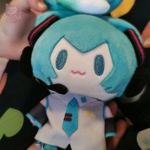 Miku with Headset, Anime, Doll, Plush, Decor, Toy, Statue, Gift, Kawaii