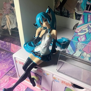 Miku Sitting 16cm, Anime, Figure, Decor, Toy, Statue, Gift, Kawaii