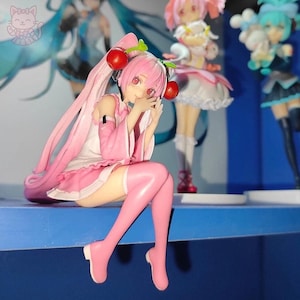 Cherry Miku, Anime, Figure, Decor, Toy, Statue, Gift, Kawaii