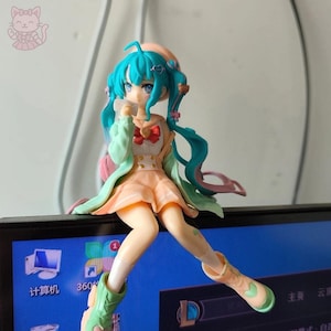 Miku Macaron 13cm, Anime, Figure, Decor, Toy, Statue, Gift, Kawaii