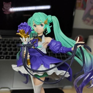 Miku Purple Skirt 22cm, Anime, Figure, Decor, Toy, Statue, Gift, Kawaii