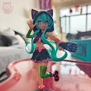 Miku Fashion 19cm, Anime, Figure, Decor, Toy, Statue, Gift, Kawaii