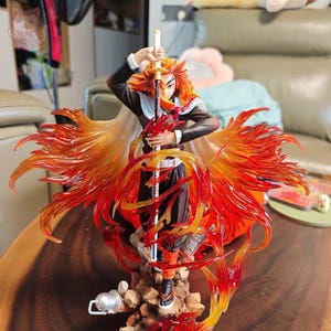 Slayer of Demon Kyojuro 30cm, Anime, Figure, Decor, Toy, Statue, Gift, Kawaii