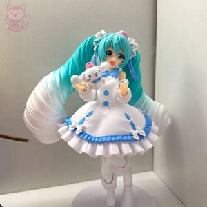 White Demon Miku, Anime, Figure, Decor, Toy, Statue, Gift, Kawaii