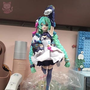 Panda Miku 19cm, Anime, Figure, Decor, Toy, Statue, Gift, Kawaii