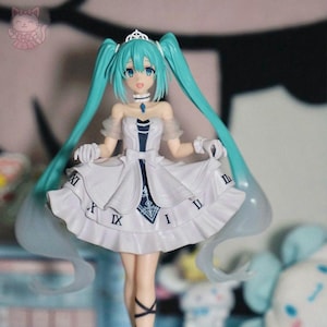 White Princess Miku, Anime, Figure, Decor, Toy, Statue, Gift, Kawaii