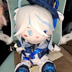 Genshin Furina 40cm, Anime, Doll, Plush, Decor, Toy, Statue, Gift