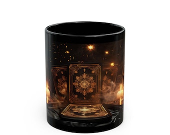 Gothic Tarot Card Coffee Mug: Witchy Divination Gift