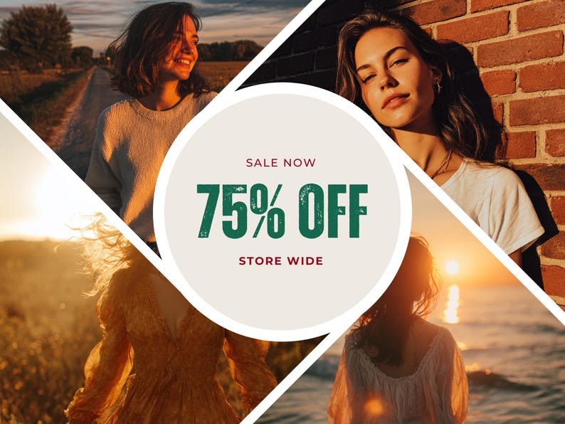 Golden Hour Lightroom Presets, Warm Presets, Gold Presets