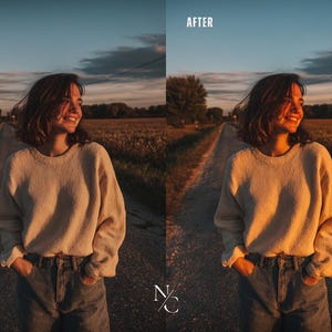 Golden Hour Lightroom Presets, Warm Presets, Gold Presets