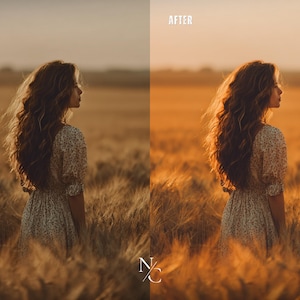 Golden Hour Lightroom Presets, Warm Presets, Gold Presets
