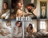 10 Neutral Presets, Beige Instagram Filters for Bloggers, Aesthetic Presets, Photo Editing, Light Cream Lifestyle Presets, Muted Presets