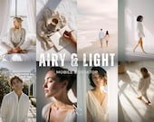 10 AIRY LIGHT PRESETS, Mobile and Desktop Presets, Bright Preset, Instagram Filter, White Light Airy, Desktop preset, Blogger Indoor Home