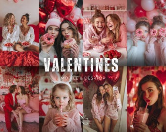 10 Valentines Presets, Blogger Lifestyle Instagram Lightroom mobile presets, Vibrant Bright filters, Love Presets, Couple Presets