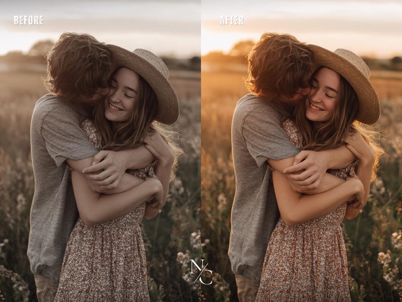 Golden Hour Lightroom Presets, Warm Presets, Gold Presets