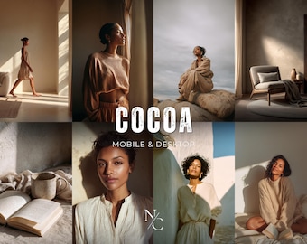 10 COCOA Presets, Coffee Mobile Presets Lightroom, Natural Blogger Presets, Brown Aesthetic Preset, Instagram Presets, Warm Presets
