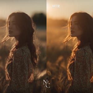 Golden Hour Lightroom Presets, Warm Presets, Gold Presets