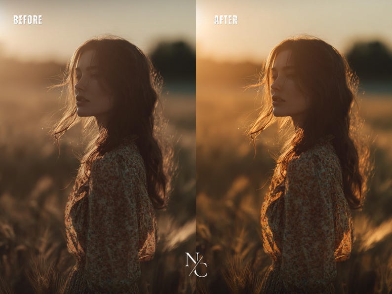 Golden Hour Lightroom Presets, Warm Presets, Gold Presets