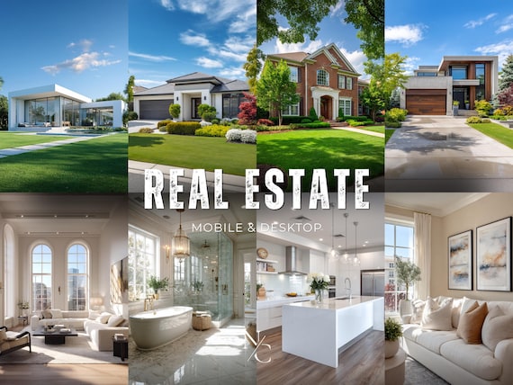 10 REAL ESTATE Presets, Lightroom Desktop & Mobile, Interior Presets, HDR Presets, Vibrant Presets