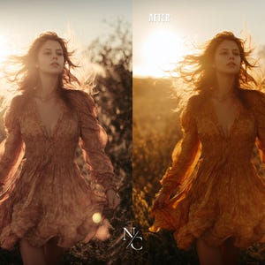 Golden Hour Lightroom Presets, Warm Presets, Gold Presets
