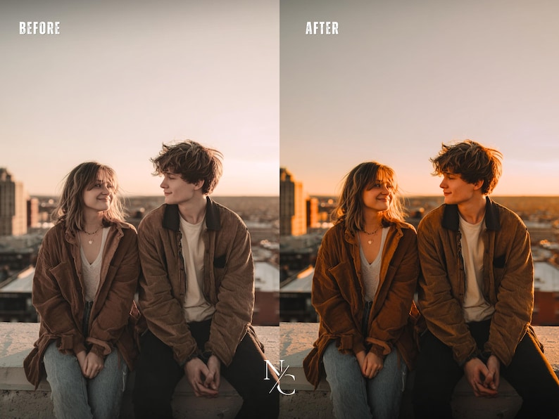 Golden Hour Lightroom Presets, Warm Presets, Gold Presets