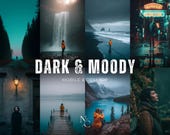 10 DARK MOODY Presets - Mobile and Desktop - Lightroom Preset Bundle for Instagram - Best Deal - Dark, Black, Earthy, Aesthetic filters