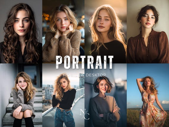 40 PORTRAIT Presets, Perfect Skin, Glow Presets, Studio Presets, Lightroom Mobile Presets, Instagram filter, Beauty Presets, Photo Filter