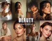 10 BEAUTY Presets, Portrait Lightroom Preset, Makeup touchup filter, Warm Light Preset, Mobile Preset, Bright Airy