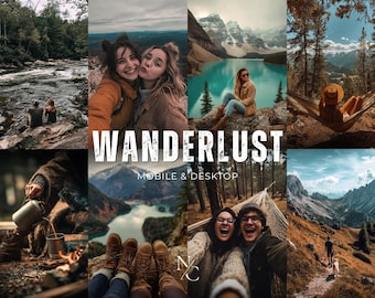 10 WANDERLUST Presets, Forest Photo Preset Filters, Lightroom Presets, Lightroom Mobile Presets, Travel, Wild, Wanderer, Nature, Mountains