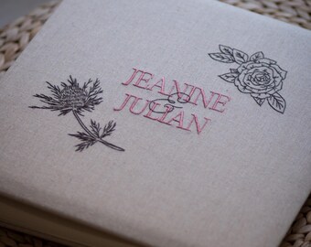 Custom Embroidered Wedding Photo Album