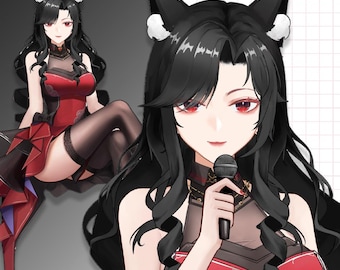 Vorgefertigtes Vtuber Model: Gebrauchsfertig Live2D Rig