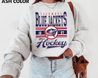 Columbus Blue Jackets tröja, vintage Blue Jackets hockeytröja, retro NHL-sporttröja, matchdagspresent till fans unisex.....|||